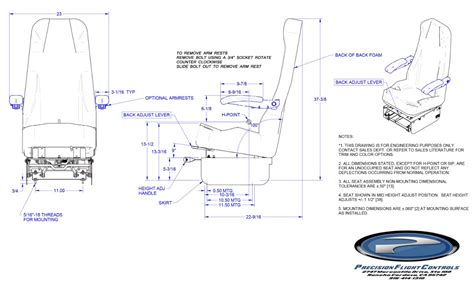 Flightcrew Seat W Adjustable Base