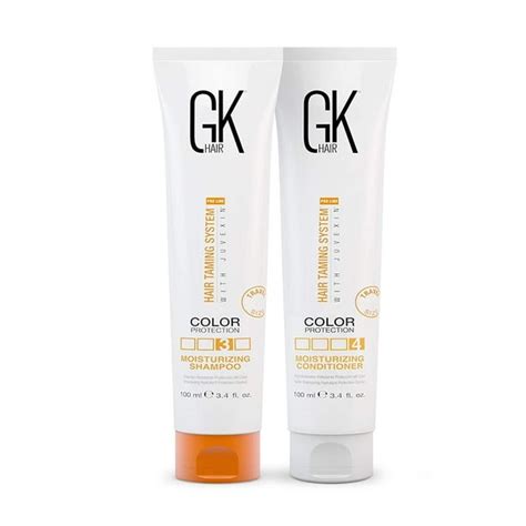 Gk Hair Global Keratin Moisturizing Shampoo And Conditioner Sets 3 4 Fl Oz 100ml For Color