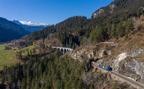 Ge 4 4 III 652 Der RhB Zwischen Filisur Und Alvaneu