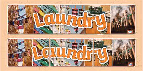 Laundry Photo Display Banner Hecho Por Educadores Twinkl