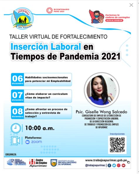 Ii Taller De Fortalecimiento En Inserci N Laboral En Tiempos De