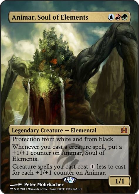 Proxy Animar Soul Of Elements Mtg Altered Art Mtg Art Magic The