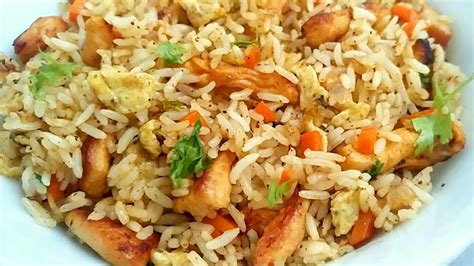 Chicken Fried Rice Simple Indian Style Without Any Sauces Youtube