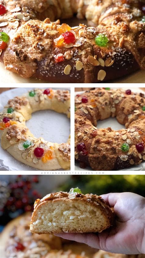 Three Kings Day Bread or Roscón de Reyes - Adriana's Best Recipes