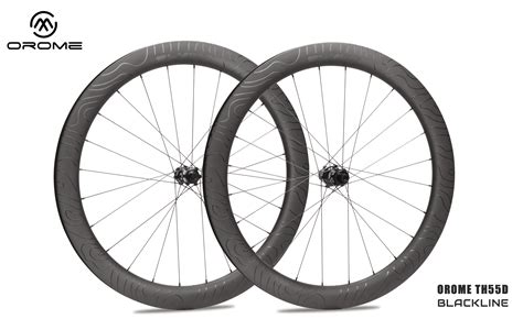 OROME VALAR TH55D BLACKLINE Carbon Road Disc Brake Wheelsets Disc