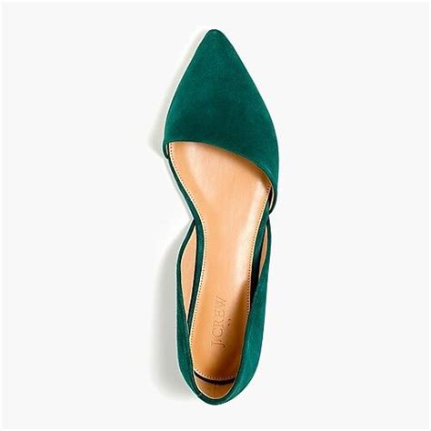 J Crew Factory Zoe Suede D Orsay Flats Flats Suede Womens Flats