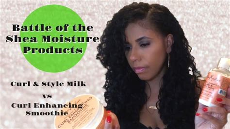 Shea Moisture Curl Enhancing Smoothie Vs Curl And Style Milk Youtube