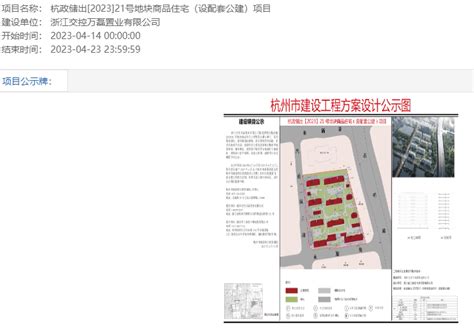 或联合万科打造？浙江交投灯塔宅地规划出炉 拟建10幢小高层地块汽轮距离