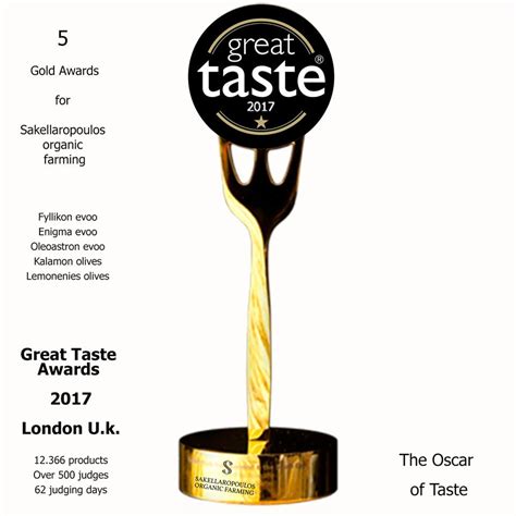 Great Taste Awards 2017 5 Gold Awards For Our Organic Products