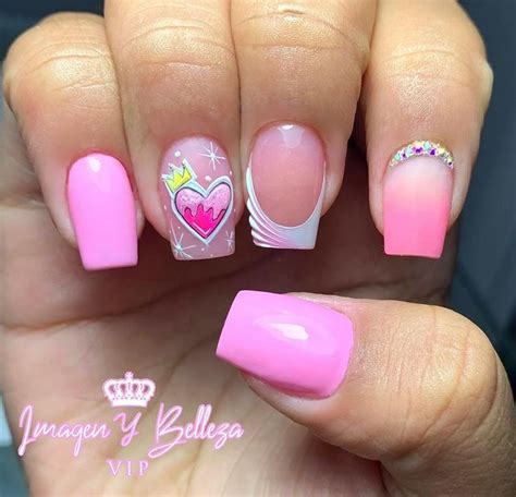 Vip Nails En Instagram U As Llenas De Amorrr U As Acr Licas