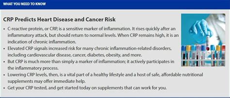 Testing For C-reactive Protein May Save Your Life | Prostate Cancer ...