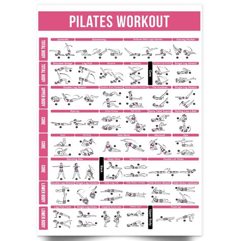 Pilates Charts To Print 28 Day Wall Pilates Challenge