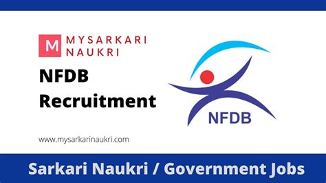 NFDB Recruitment 2023 Nfdb Gov In Jobs