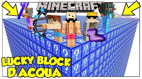 LA SFIDA DEI LUCKY BLOCK GIGANTI D ACQUA Minecraft ITA YouTube