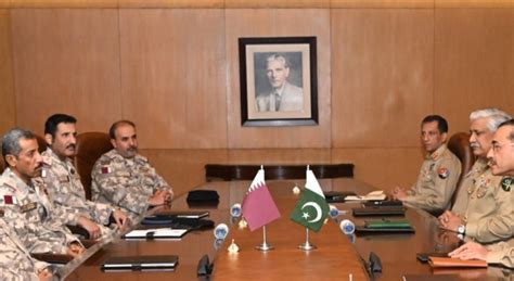 Qatar Armed Forces Chief Calls On Coas Gen Asim Munir