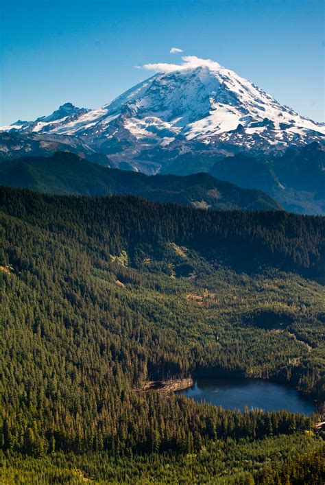 Mount Rainier From Summit Lake Mount Rainier From An Overl Flickr