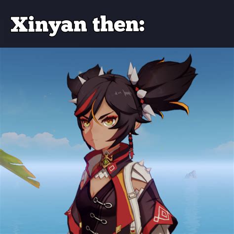 Xinyan Then Vs Now Genshin Impact Hoyolab