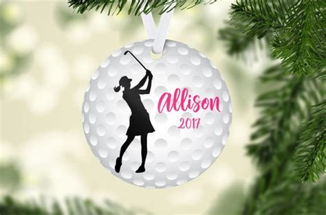 Golf Ornament Golfer Ornament Golfer Christmas Ornament Etsy