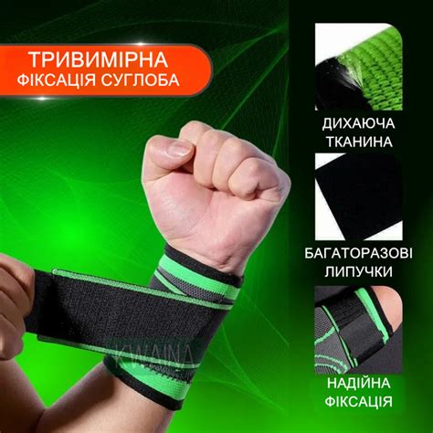 Спортивный бандаж на запястье с фиксирующим ремнем эластичный бинт ...