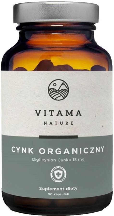 Vitama Nature Cynk Organiczny Zinc Naturalny 15Mg 90kaps Opinie I