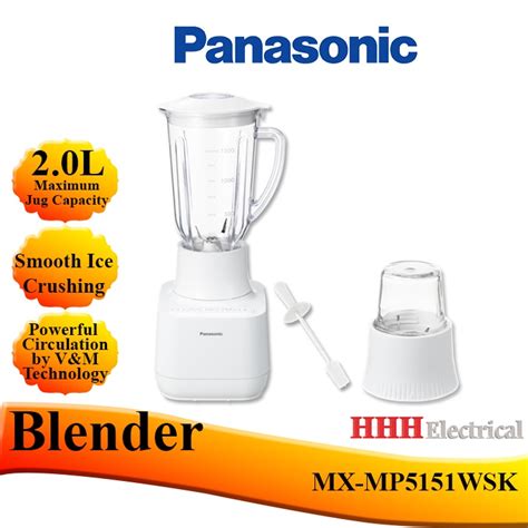 Panasonic MX MP5151WSK 700W 1 5L Plastic Jug Blender Pengisar