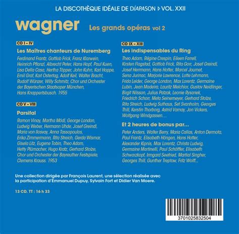 Wagner Les grands opéras vol 2 La Boîte à Musique