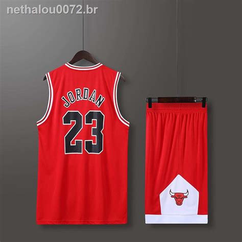 Em Estoque Conjunto Infantil Camiseta Bull No 23 Uniforme De