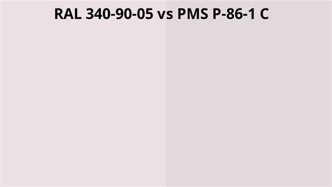 Ral 340 90 05 Vs Pms P 86 1 C Ral Colour Chart Uk