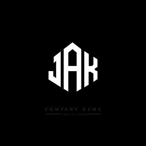 JAK letter logo design with polygon shape. JAK polygon and cube shape ...