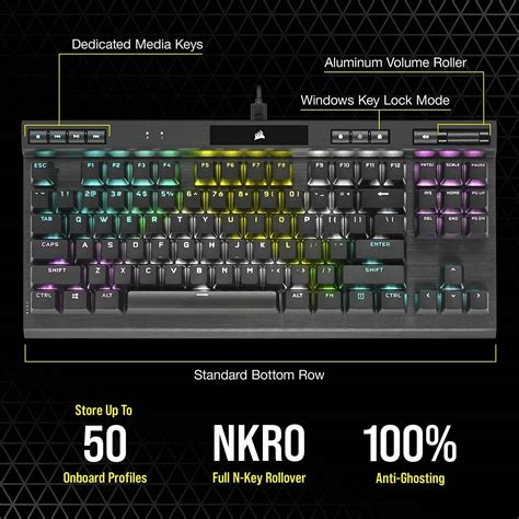 Corsair K Rgb Tkl Champion Series Optical Mechanical Gaming Keyboard