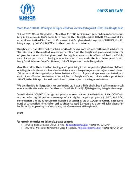 Document Unhcr Press Release English June 2022