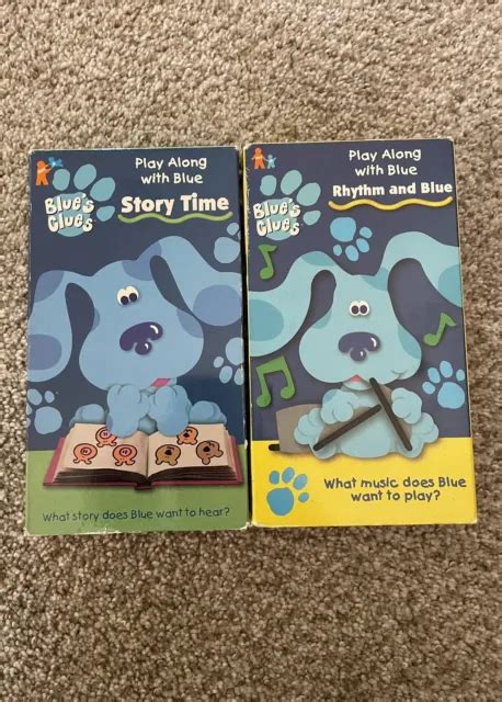 Nick Jr Blues Clues Vhs Tapes Rhythm And Blue Arts And Crafts Birthday Blue Talks Eur 2179