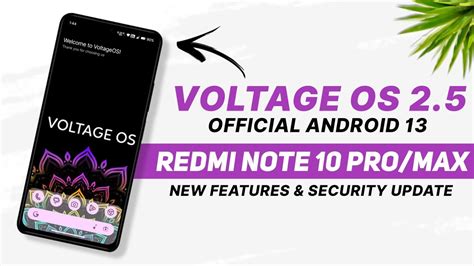 Voltage Os Official Redmi Note Pro Max Android New