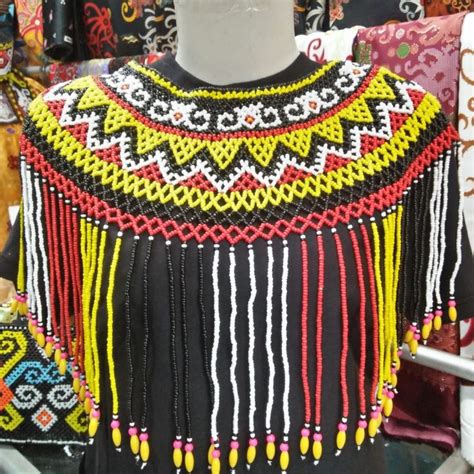 Kalung Teratai Panjang Manik Dayak Kalimantan Ukuran Dewasa Lazada