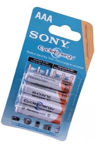 Pilas Bater As Recargables Triple Aaa Sony Mah Und Mercadolibre