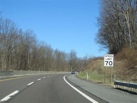 Pennsylvania Interstate 76 Westbound Cross Country Roads