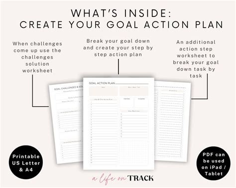 Smart Goal Template Smart Goal Printable Goal Setting Worksheet Goal