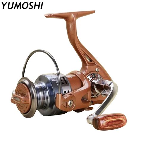 Bb Feeder Spinning Fishing Reels Brown All Metal Folding