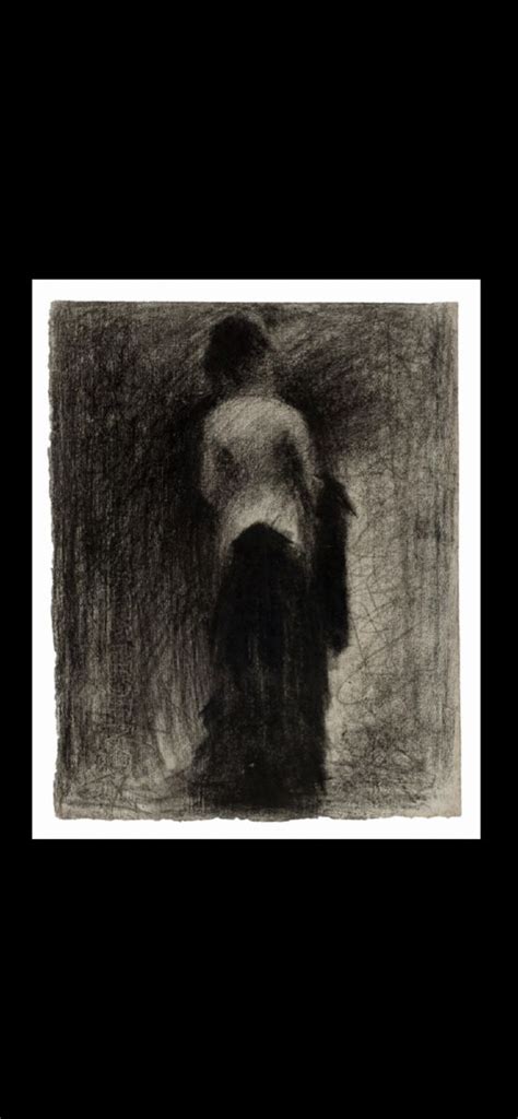 Georges Seurat La Promenade C Crayon Cont Noir Sur Papier