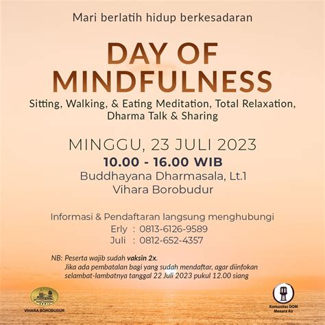 Dom Juli Di Wihara Borobudur Medan Komunitas Zen Plum Village