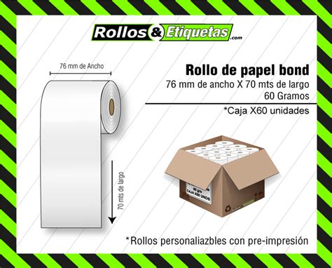 Rollo Bond Mmx Mts Grs Rollos Y Etiquetas