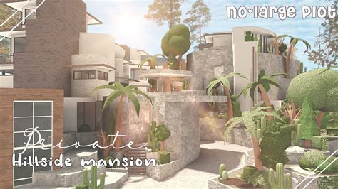 Bloxburg Modern Hillside Private Mansion No Large Plot Exterior