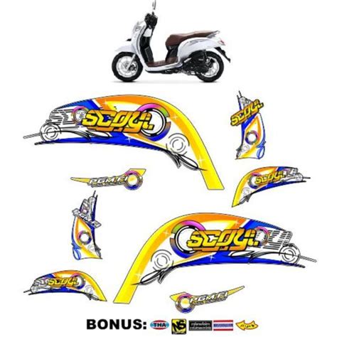 Variasi Sticker Striping Scoopy All Tha Styles Thailook Babylooks