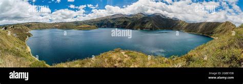 Crater lake Laguna Cuicocha, Ecuador Stock Photo - Alamy