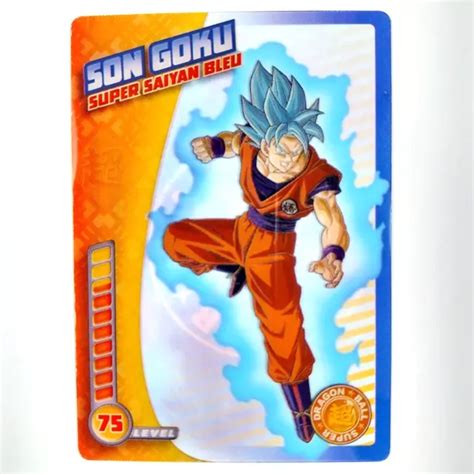 CARTE DRAGON BALL Super Trading Cards N16 Son Goku Super Saiyan Bleu