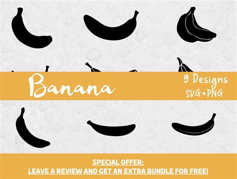 Banana Svg Svg Files For Cricut Banana Cut File Banana Etsy