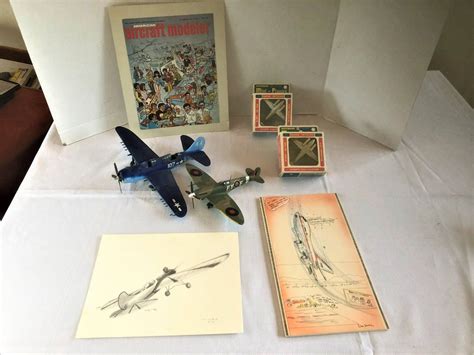 Lot 41 Signed Don Schultz Air Slide Cartoon 74 Aircraft Modeler