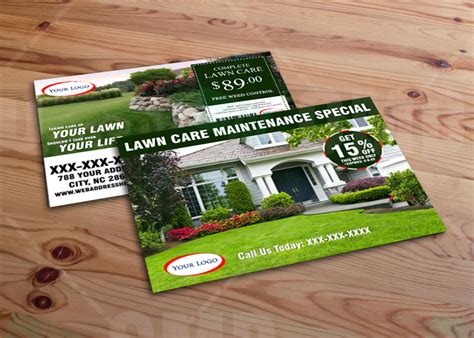 Lawn Care Door Hanger 8 Template Country