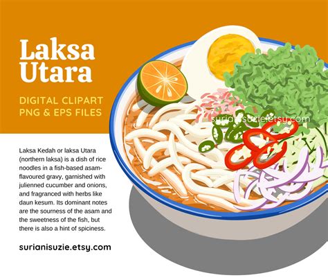 Laksa Clipart Laksa Penang Curry Laksa Malaysia Singaporean Eps