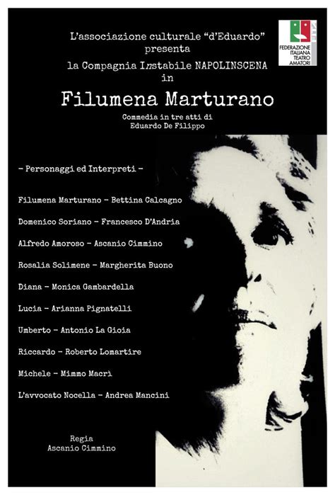 Filumena Marturano Di Eduardo De Filippo Al Teatro Angioino Di Mola